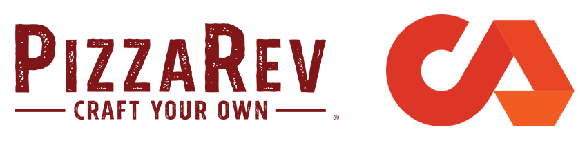 Pizza Rev and Cleveland Avenue logos
